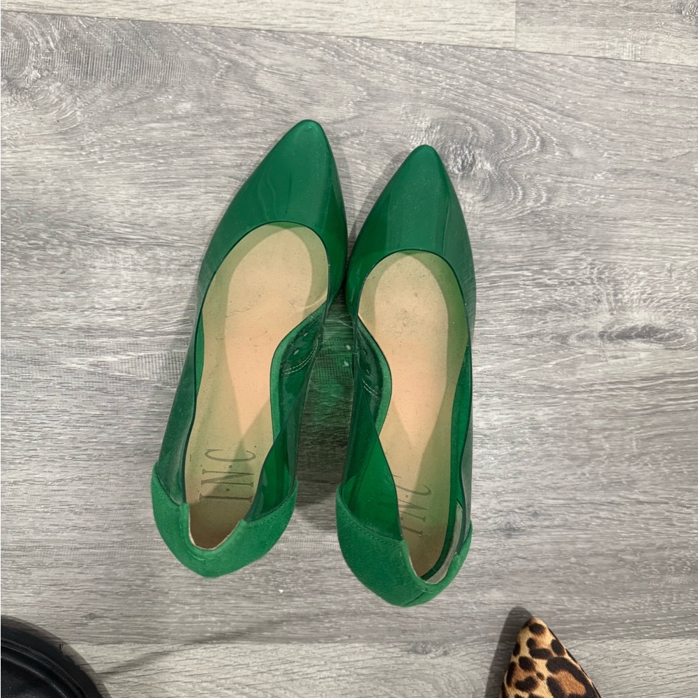 INC International Concepts Emerald Green Heels
